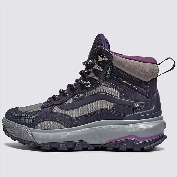 Vans MTE Crestline Waterproof Dark Grey Purple Men's 8 / Women’s 9.5 NWT - Picture 2 of 6